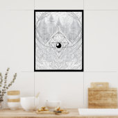 宇宙の森の目 ポスター (キッチン)