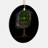 宇宙の樹上の家 セラミックオーナメント (右)