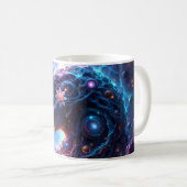 宇宙の母 - 星々を夢見る彼女 コーヒーマグカップ (正面右)