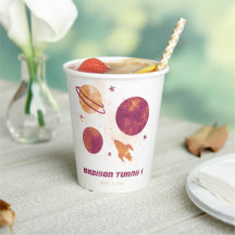 宇宙の水の色の惑星ガール1st誕生日