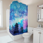 宇宙の水彩画 シャワーカーテン (インサイチュ)