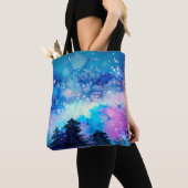 宇宙の水彩画 トートバッグ (クローズアップ)