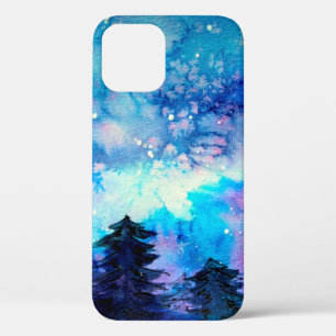 宇宙の水彩画 iPhone 12ケース