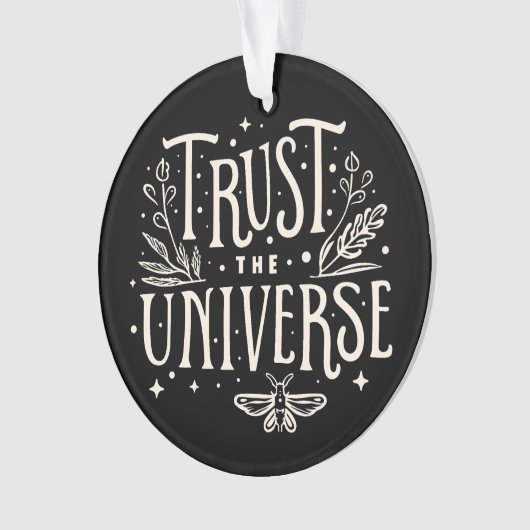 宇宙の法則を信じる引力スピリチュアル オーナメント (正面)
