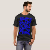 宇宙の泡の斑点 - 青 Tシャツ (正面フル)