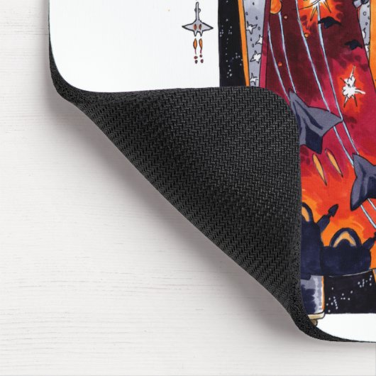 宇宙の海洋の着物のジャガーのマウスパッド マウスパッド (コーナー)