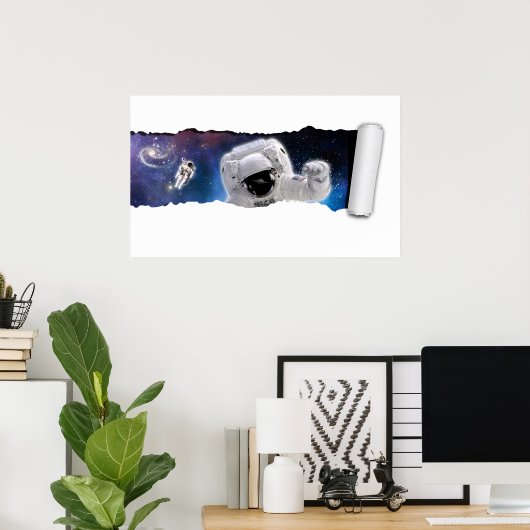 宇宙の涙 – 宇宙飛行士のエイリアンの遭遇 – Rip ポスター (ホームオフィス)