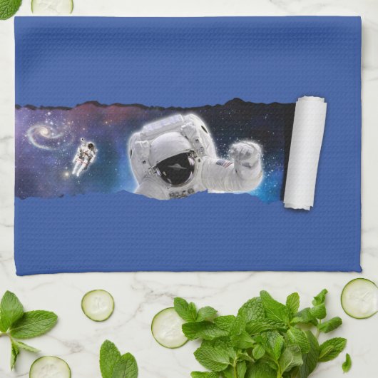 宇宙の涙 – 宇宙飛行士エイリアンの遭遇 – UFO キッチンタオル (折り畳み)