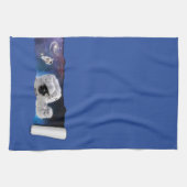 宇宙の涙 – 宇宙飛行士エイリアンの遭遇 – UFO キッチンタオル (横)