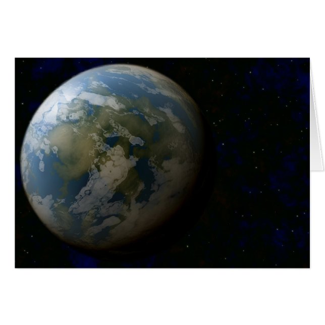 宇宙の深さに旅行して下さい: 新しい地球 (正面横)
