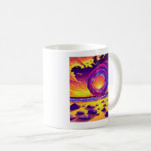 宇宙の渦を抱きしめて コーヒーマグカップ (正面右)