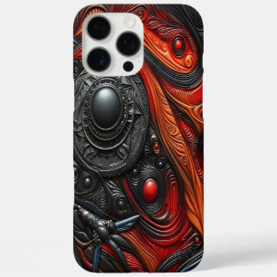 宇宙の渦巻きの下の謎のエイリアン工芸品 iPhone 16 PRO MAXケース