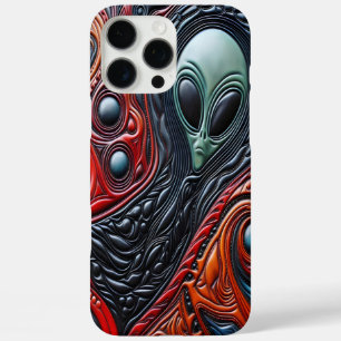 宇宙の渦巻き旋回におけるミステリアス鮮やかなエイリアンの存在 iPhone 16 PRO MAXケース