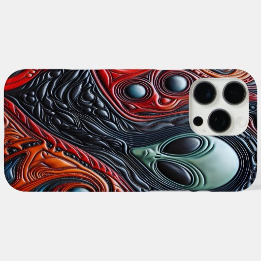 宇宙の渦巻き旋回におけるミステリアス鮮やかなエイリアンの存在 Case-Mate iPhoneケース (裏面 (横))