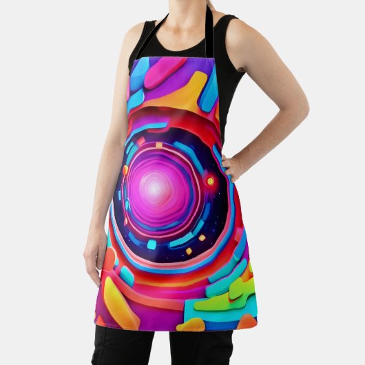 宇宙の渦:ネオンオデッセイ エプロン (インサイチュ)
