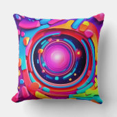 宇宙の渦：ネオンオデッセイ クッション (正面)
