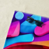 宇宙の渦:ネオンオデッセイ ビーチタオル (インサイチュ)