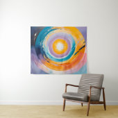 宇宙の渦：受け太陽の入れ タペストリー (インサイチュ(横))