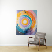 宇宙の渦：受け太陽の入れ タペストリー (インサイチュ)