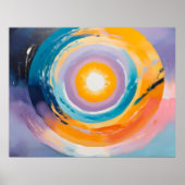 宇宙の渦：受け太陽の入れ ポスター (正面)