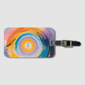 宇宙の渦：受け太陽の入れ ラゲッジタグ (正面横)