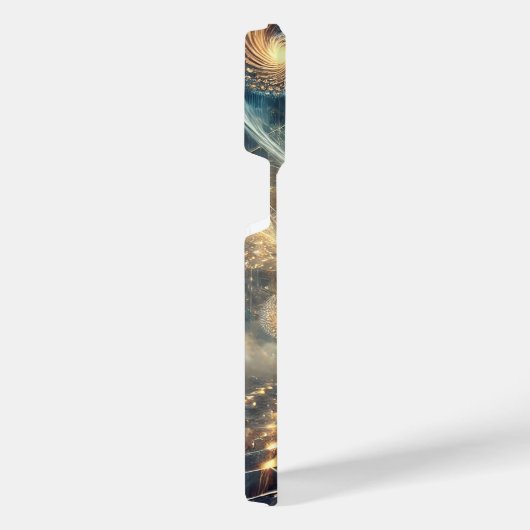 宇宙の潮流の開花 iPhoneケース (右側面)