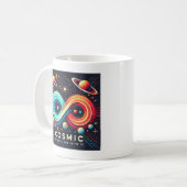 宇宙の無限：無限を探索 コーヒーマグカップ (正面左)