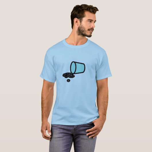 宇宙の無駄 - こぼれた無限 Tシャツ (正面フル)