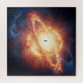 宇宙の爆発で角を立てた闇の霊 ジグソーパズル (横)