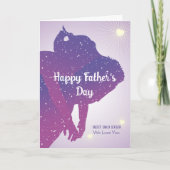 宇宙の父の日 シルエット鑑賞 カード (正面)