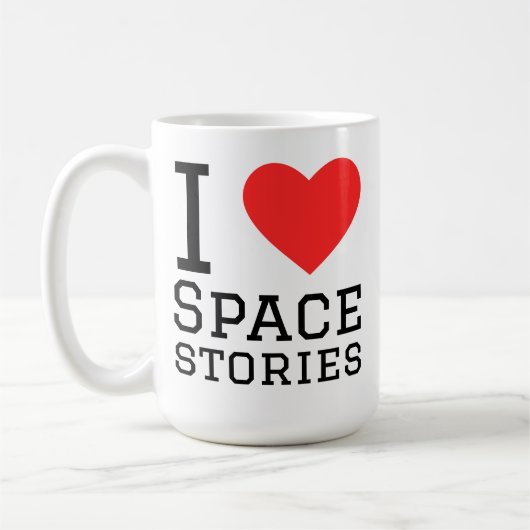 宇宙の物語が好き コーヒーマグカップ (左)