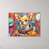 宇宙の犬-チワワ10 キャンバスプリント (正面)