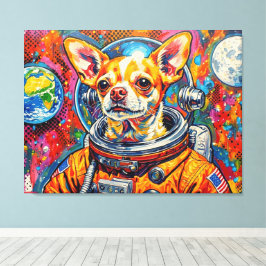 宇宙の犬-チワワ10 キャンバスプリント