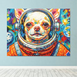 宇宙の犬-チワワ3 キャンバスプリント