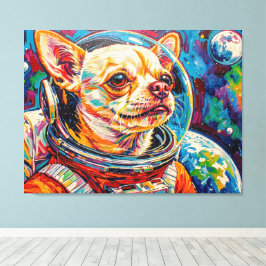 宇宙の犬-チワワ4 キャンバスプリント