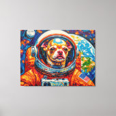 宇宙の犬-チワワ5 キャンバスプリント (正面)