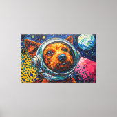 宇宙の犬-16 キャンバスプリント (正面)