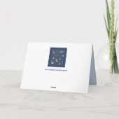 宇宙の猫のグリーティングカード カード (裏面)