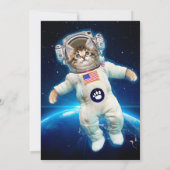 宇宙の猫宇宙飛行士 招待状 (裏面)
