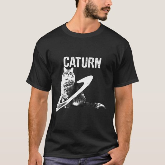 宇宙の猫 キャターン Tシャツ (正面)