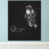 宇宙の猫 キャンバスプリント (インサイチュ (ウッドフロア))