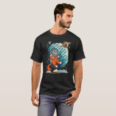 宇宙の猫 ネコ好きのための宇宙猫 2 Tシャツ (正面フル)