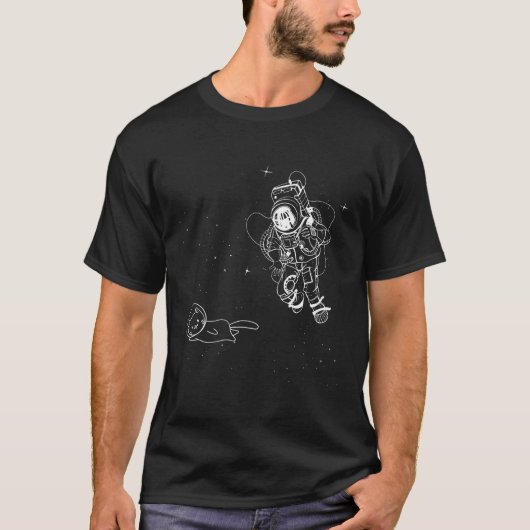 宇宙の猫 Tシャツ (正面)