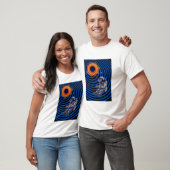 宇宙の猿が飛んでいる Tシャツ (ユニセックス)