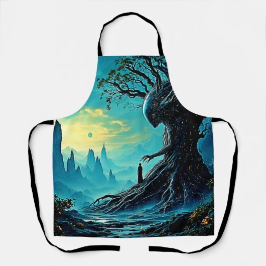 宇宙の生命の木ファンタジー エプロン (正面)