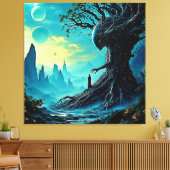 宇宙の生命の木ファンタジー キャンバスプリント (インサイチュ (リビング))