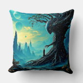 宇宙の生命の木ファンタジー クッション (正面)
