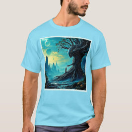 宇宙の生命の木ファンタジー Tシャツ