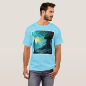 宇宙の生命の木ファンタジー Tシャツ (正面フル)