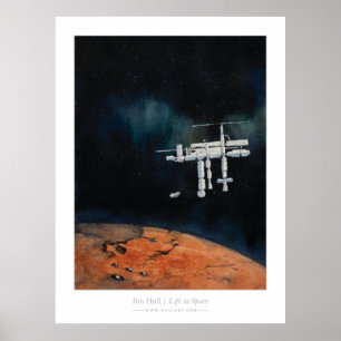 宇宙の生命 -- 火星のISS ポスター
